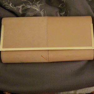 ALDO blush pink clutch